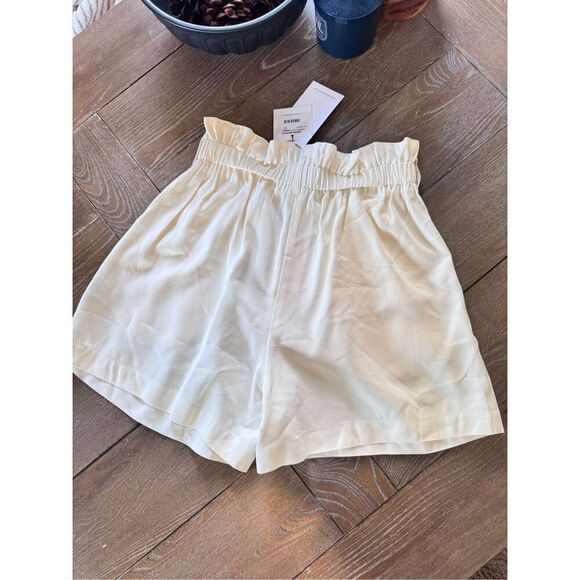 NWT Sabina Musayev Edmond Shorts High Rise in Off White Size XS - Picture 8 of 11